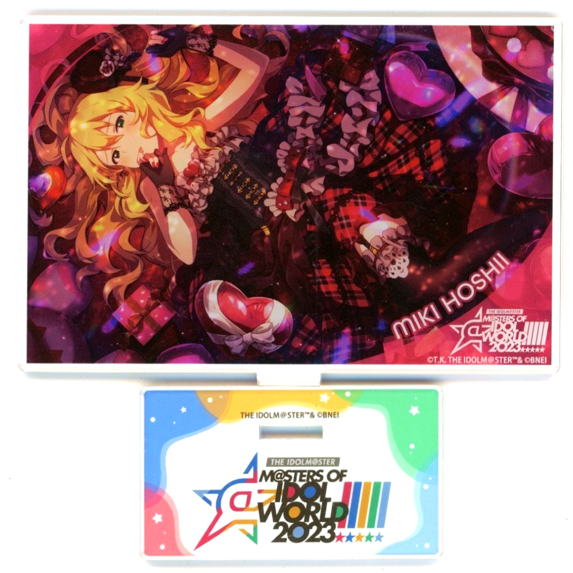 Miki Hoshii The Idolmaster THE IDOLM@STER M@STERS OF IDOL WORLD!!!!! 2023 Official Acrylic Stand MOIW!!!!! 2023 [USED]