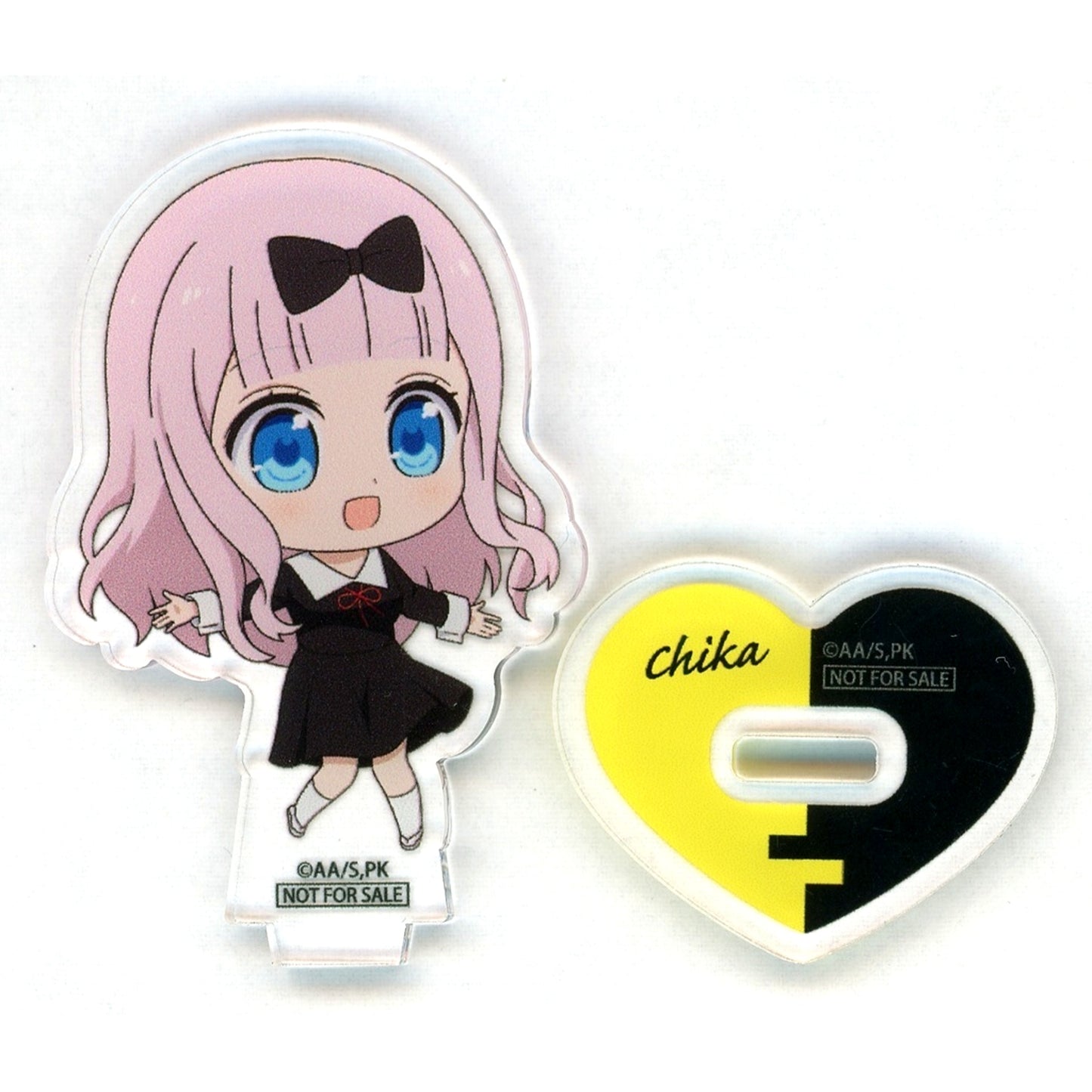 Chika Fujiwara Original Mini Character Acrylic Stand Bonus for Blu-ray DVD Kaguya-sama Love is War Ultra Romantic Vol. 3 Aniplex Plus Purchase [USED]