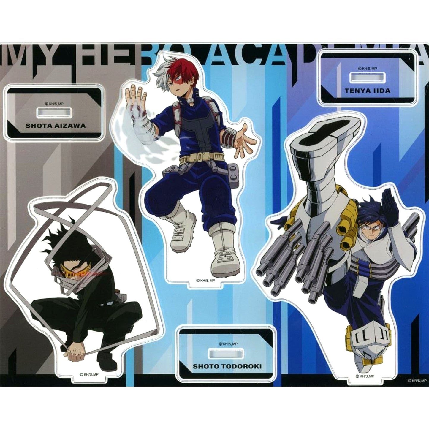 Tenya Iida & Shoto Todoroki & Shota Aizawa Acrylic Stand Set B My Hero Academia x FamilyMart Plus Ultra Campaign Famipay Web Limited [USED]