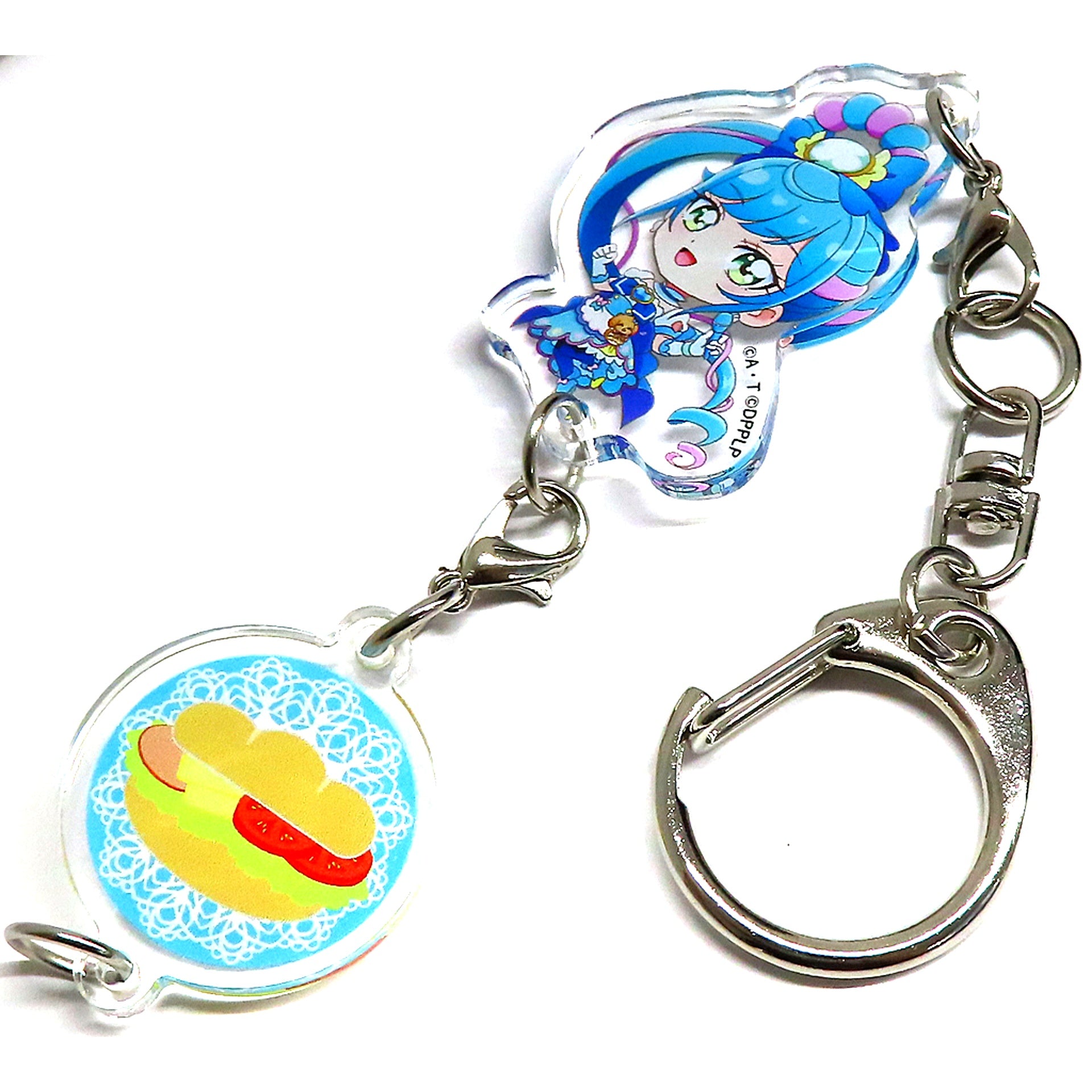 Cure Spicy Sharing Acrylic Keychain Delicious Party Pretty Cure LIVE 2022 Cheers! Delicious LIVE Party [USED]