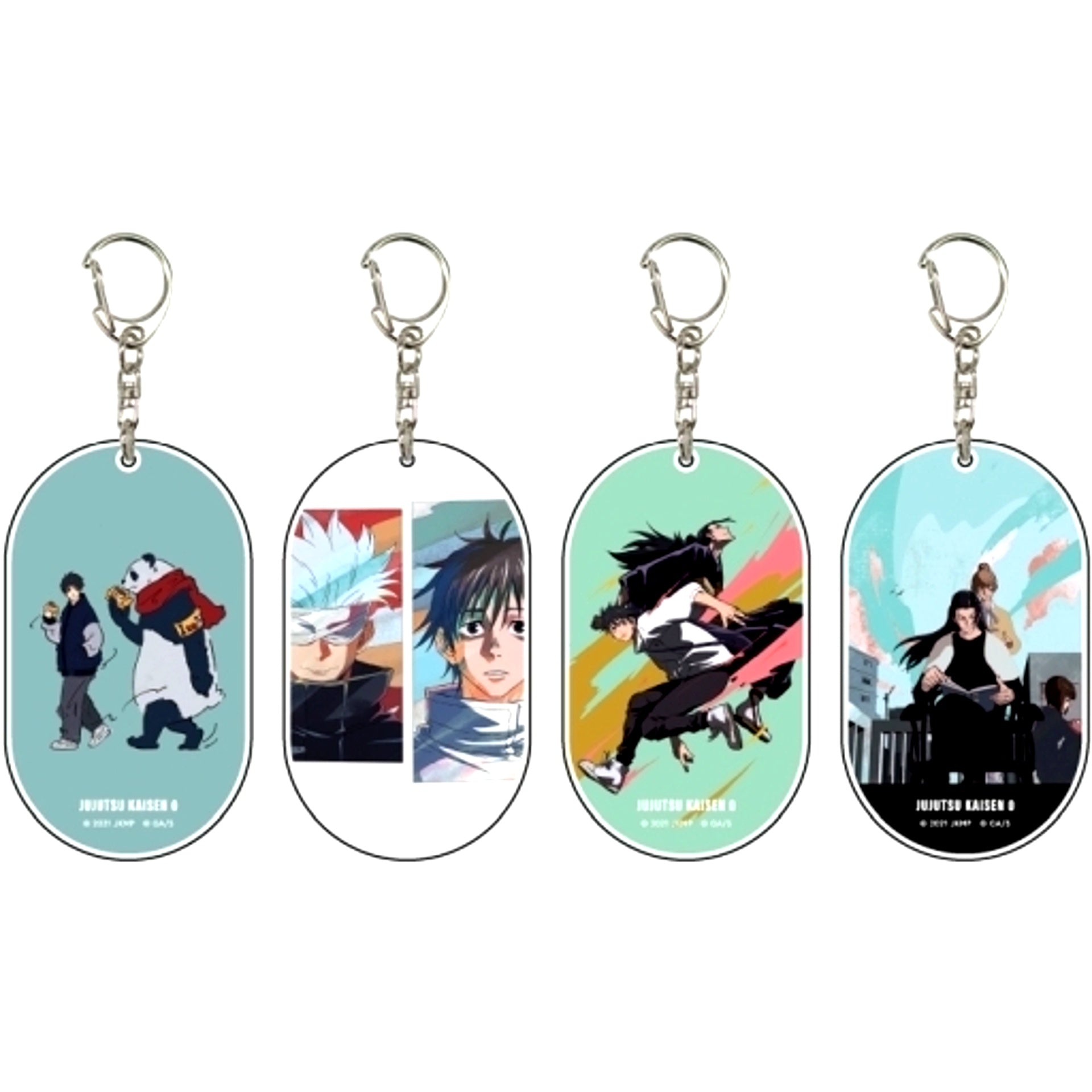 Set of 4 Jujutsu Kaisen 0 The Movie Acrylic Keychain 01 [USED]