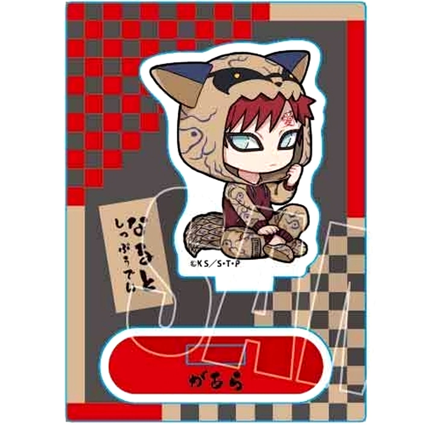 Gaara Kigurumi Pajamas Ver. Naruto Shippuden Mini Stand [USED]