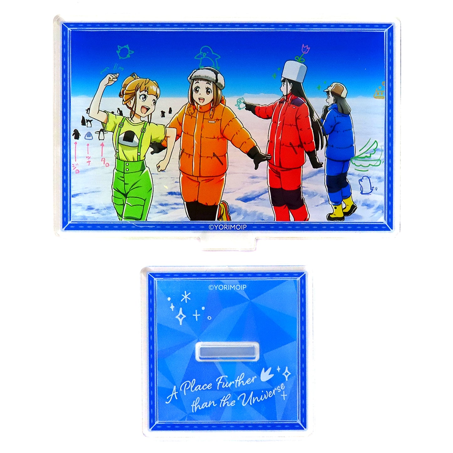 Group Antarctica Mini Acrylic Stand Bonus Item Kujibikido A Place Further Than the Universe Antarctic Animal Kuji 10 Roll Set [USED]
