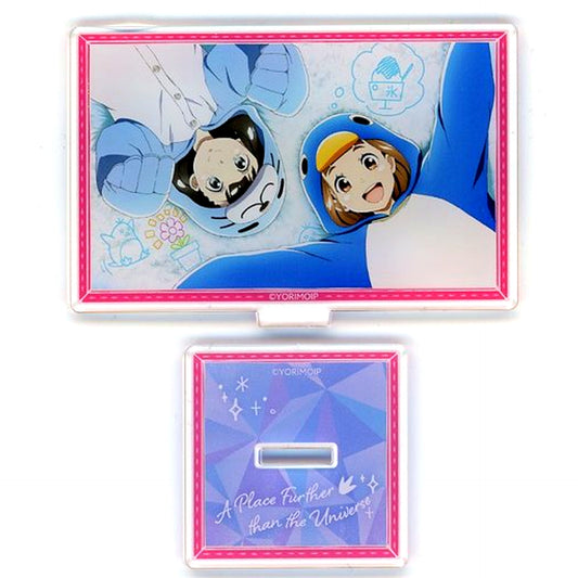Yuzuki Shiraishi & Mari Tamaki Mini Acrylic Stand Bonus Item Kujibikido A Place Further Than the Universe Antarctic Animal Kuji 10 Roll Set [USED]