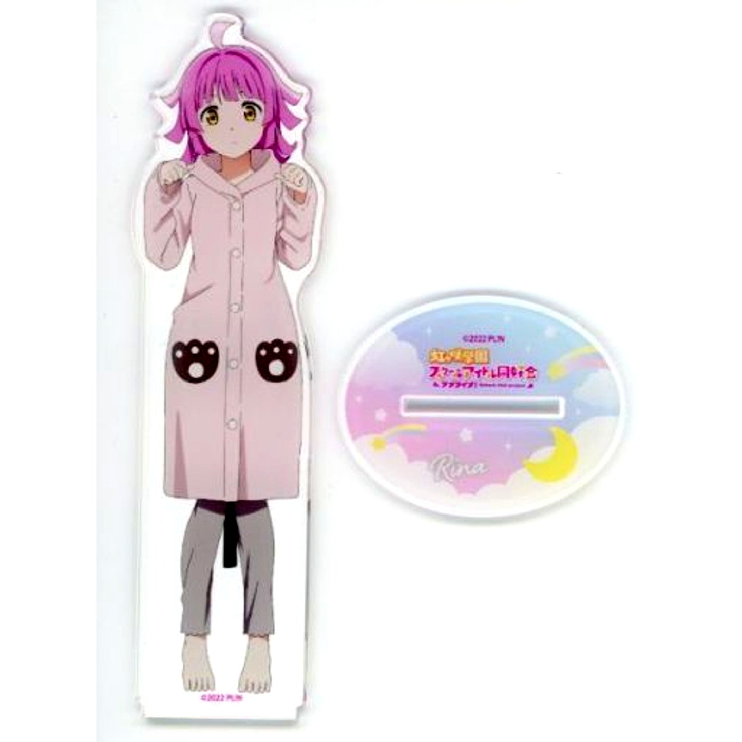 Rina Tennoji Winter Roomwear Ver. Big Acrylic Stand Love Live! Nijigasaki High School Idol Club [USED]