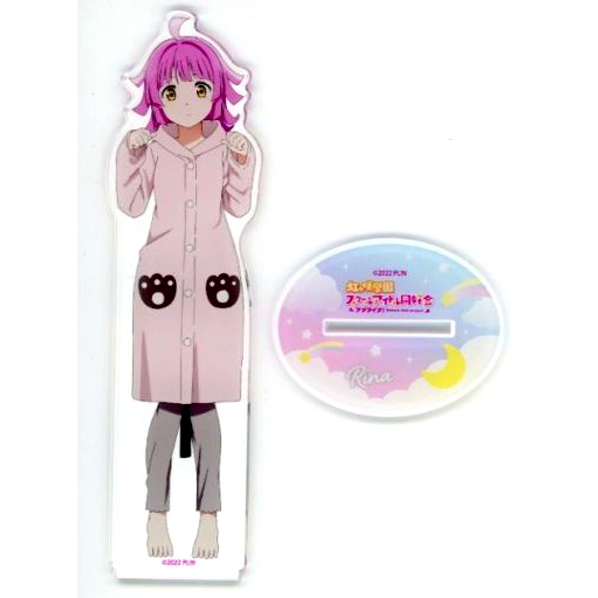 Rina Tennoji Winter Roomwear Ver. Big Acrylic Stand Love Live! Nijigasaki High School Idol Club [USED]