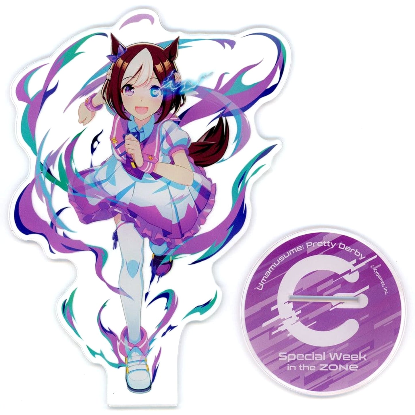 Special Week Umamusume: Pretty Derby x ZONe Uma Musume Acrylic Stand Winning Prize: Uma Musume Acrylic Stand Ataru! [USED]