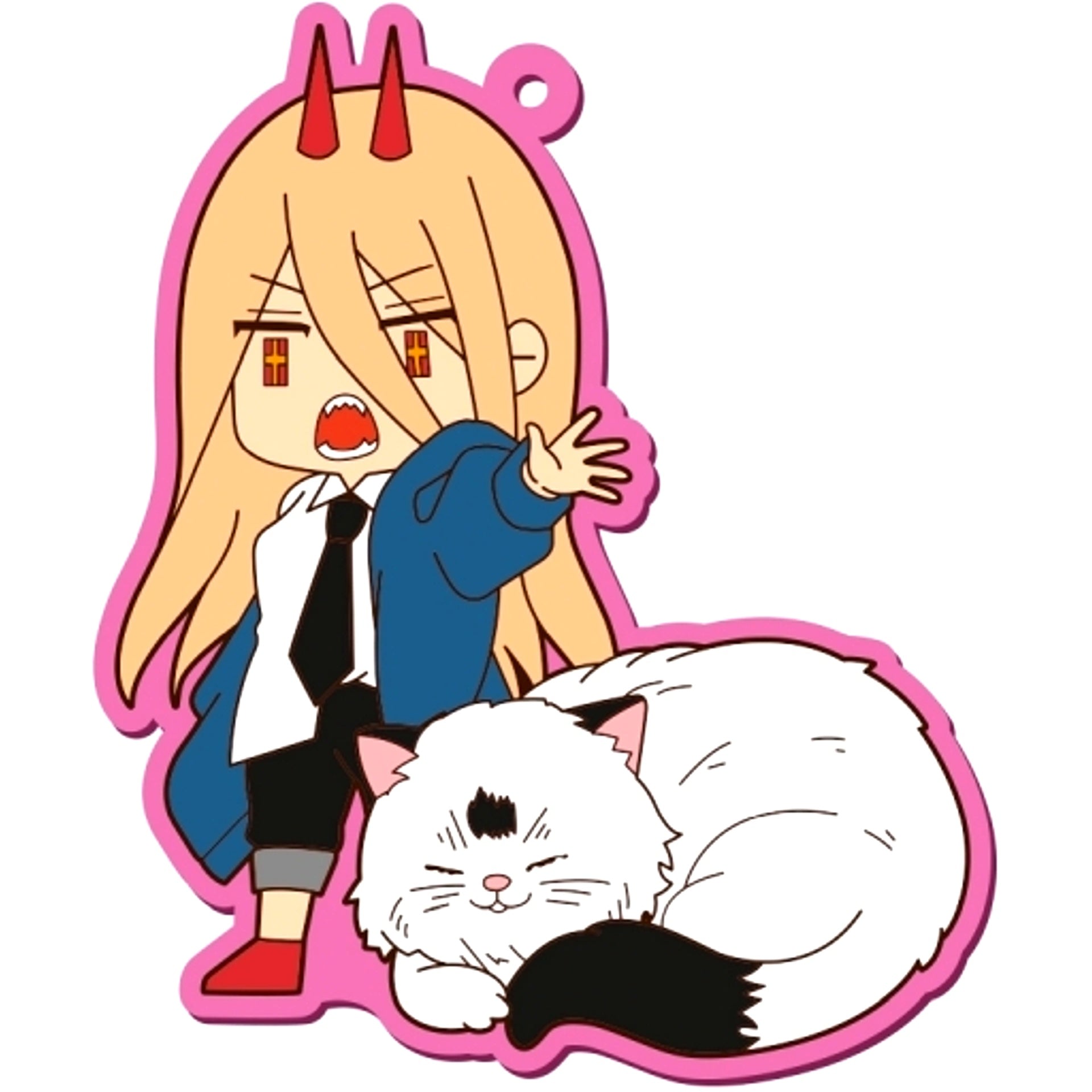 04 Power & Meowy Deka Rubber Strap Chainsaw Man [USED]