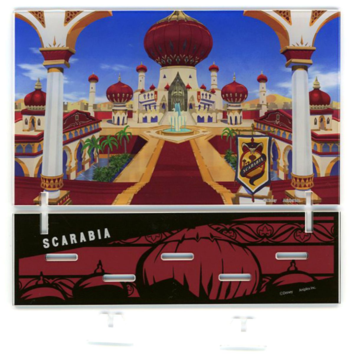 Scarabia Disney: Twisted-Wonderland Dorm Exterior Background Acrylic Stand Diorama Stand Included [USED]