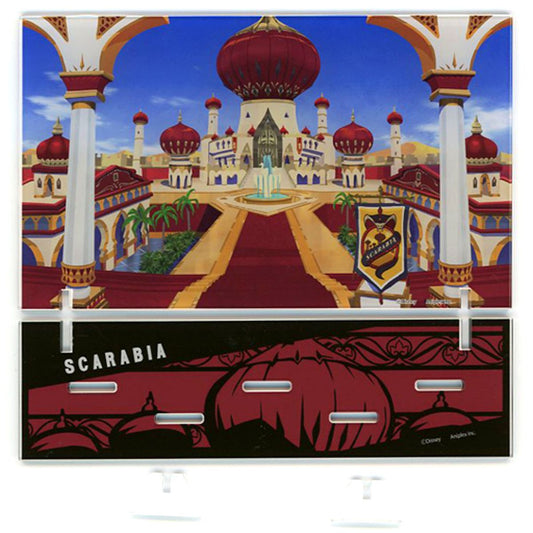 Scarabia Disney: Twisted-Wonderland Dorm Exterior Background Acrylic Stand Diorama Stand Included [USED]