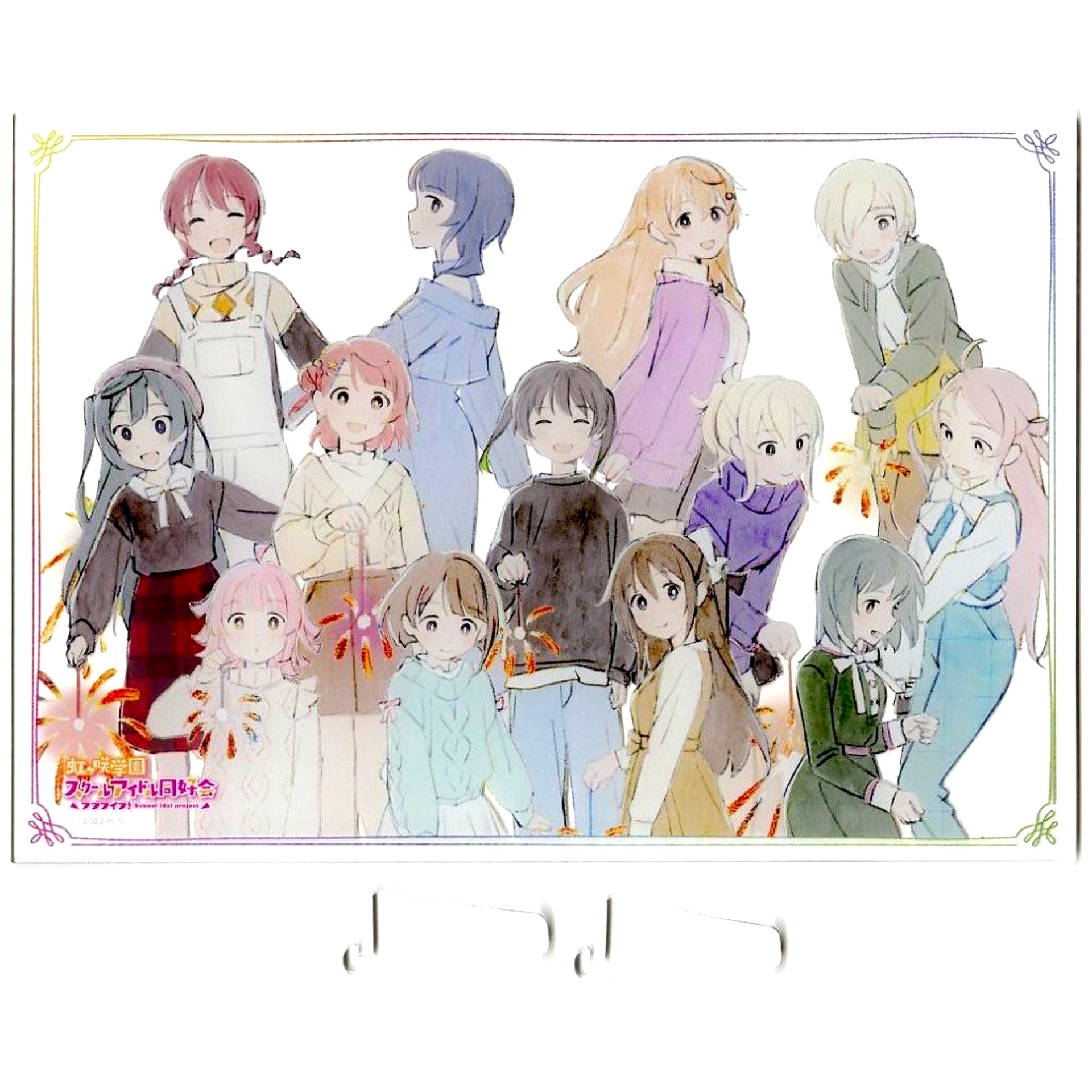 Group A Prize Acrylic Board Love Live! Nijigasaki High School Idol Club Character Pop Fes Mini Game [USED]