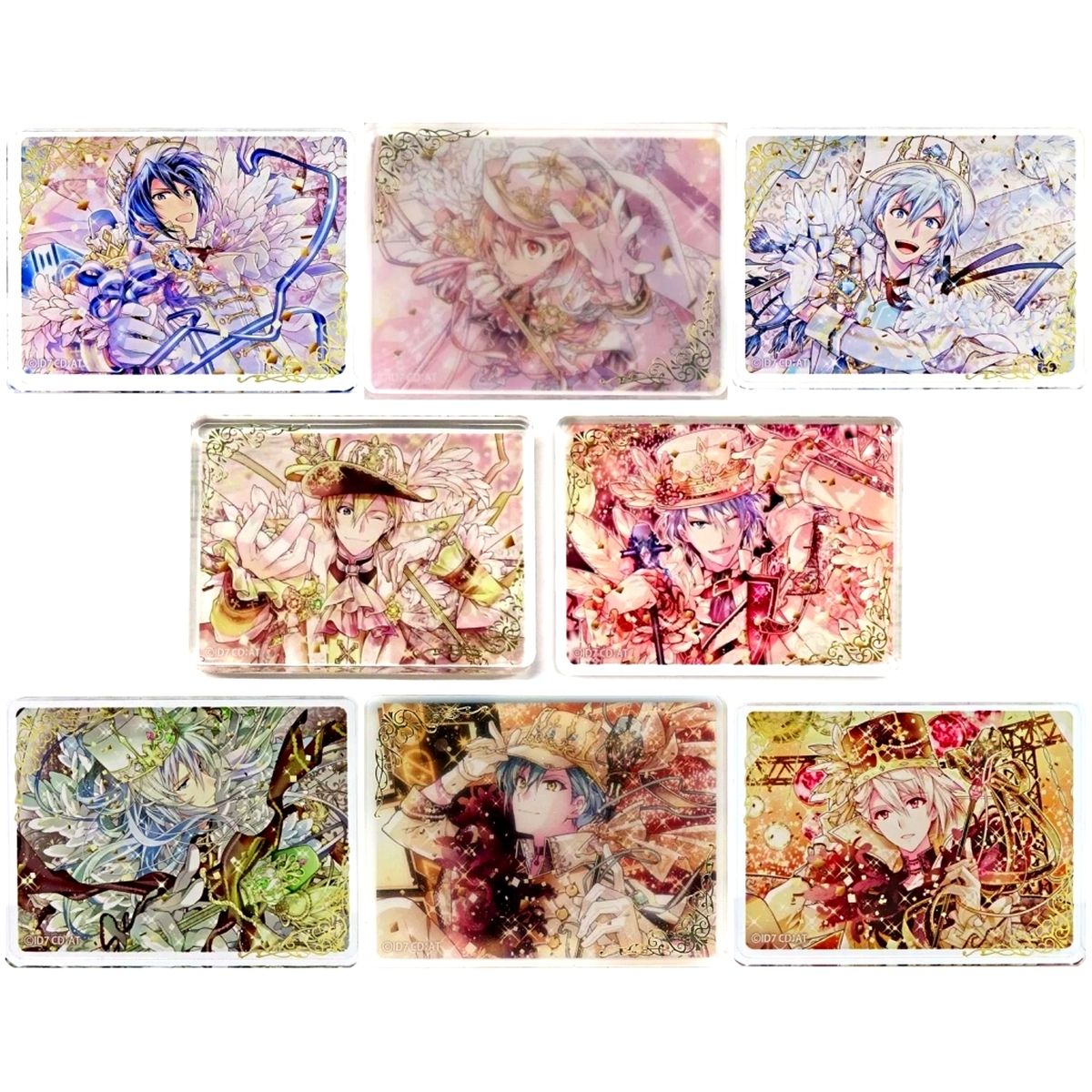 Set of 8 IDOLiSH7 Original Version Acrylic Block Collection 5th Anniversary ABOX [USED]