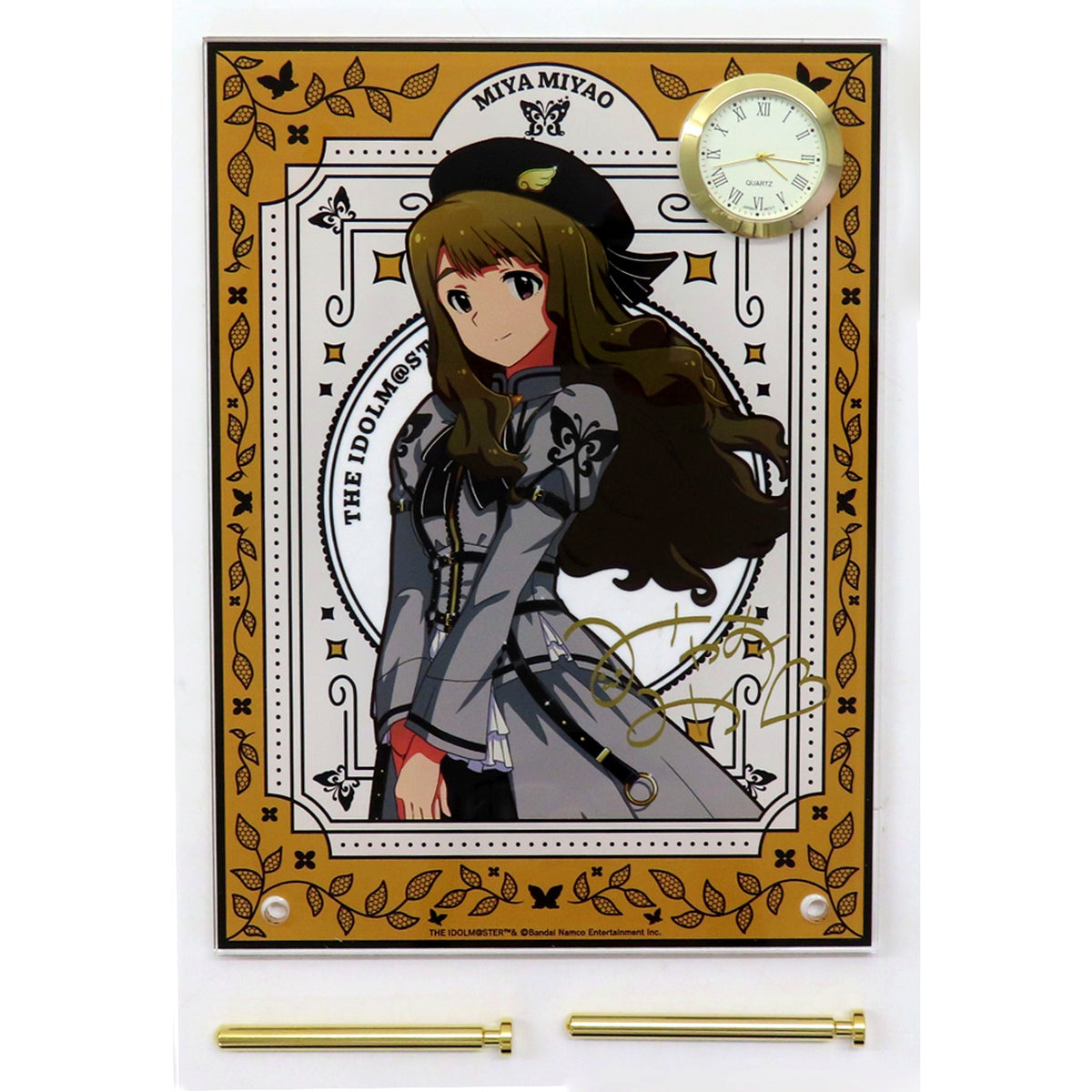 Miya Miyao Proud of Stage Ver. The Idolmaster Million Live! Acrylic Art with Clock [USED]