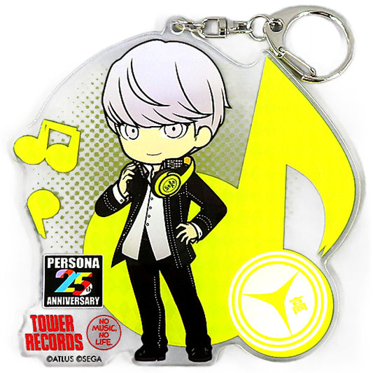 Protagonist Persona 4 Persona 25th Anniversary Acrylic Keychain Tower Records [USED]
