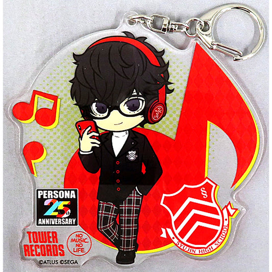 Protagonist Persona 5 Persona 25th Anniversary Acrylic Keychain Tower Records [USED]