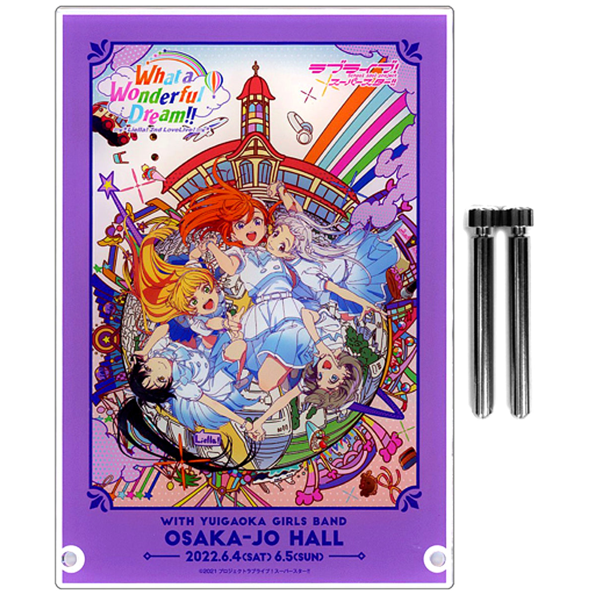 Liella! with Yuigaoka Girls Band Acrylic Stand Love Live! Superstar!! 2nd LoveLive! What a Wonderful Dream!! Bonus Item [USED]