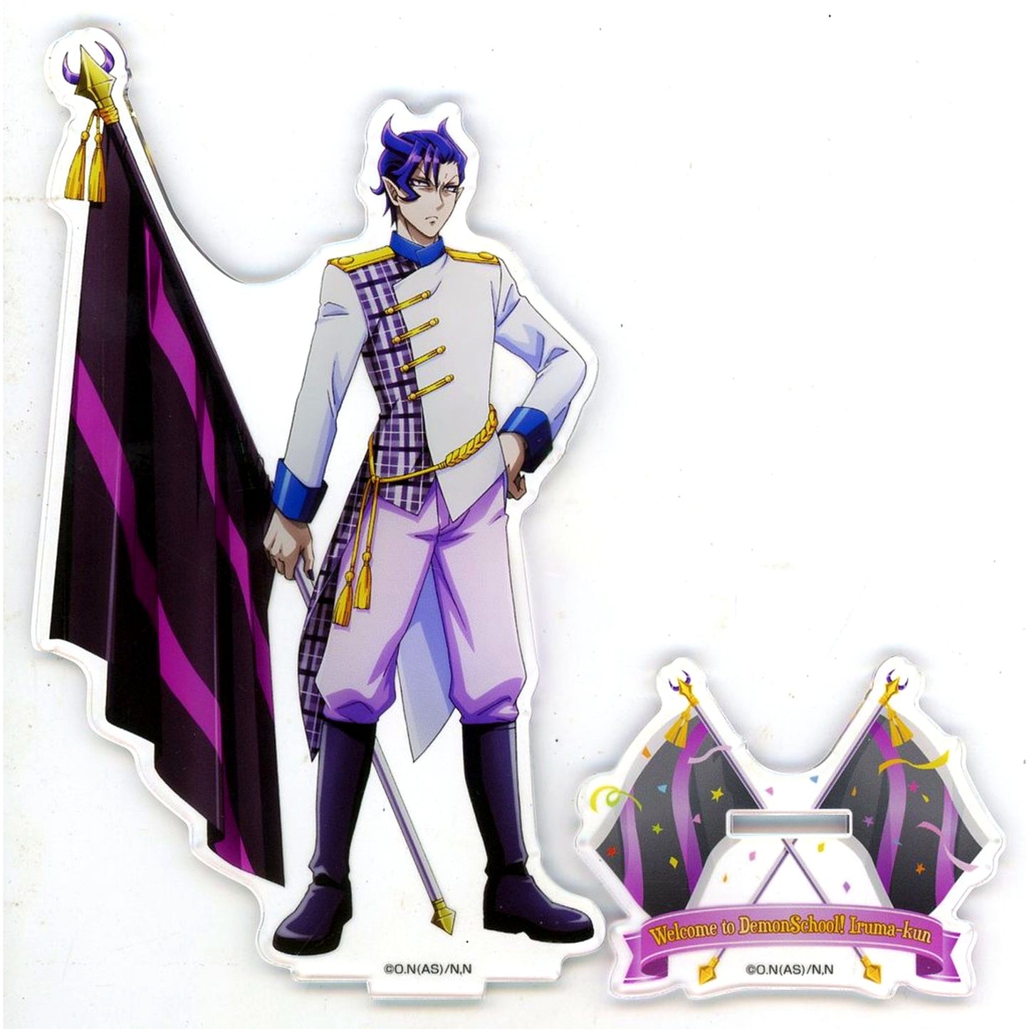 Kalego Naberius Illustration BIG Acrylic Stand Welcome to Demon School! Iruma-kun x Don Quijote [USED]
