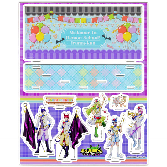 Group Illustration Acrylic Diorama Welcome to Demon School! Iruma-kun x Don Quijote [USED]
