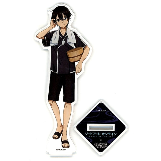 Kirito System Call Gokurakuyu Memories Acrylic Stand Sword Art Online x Gokurakuyu Raku Spa Link Start to Gokurakuyu! [USED]