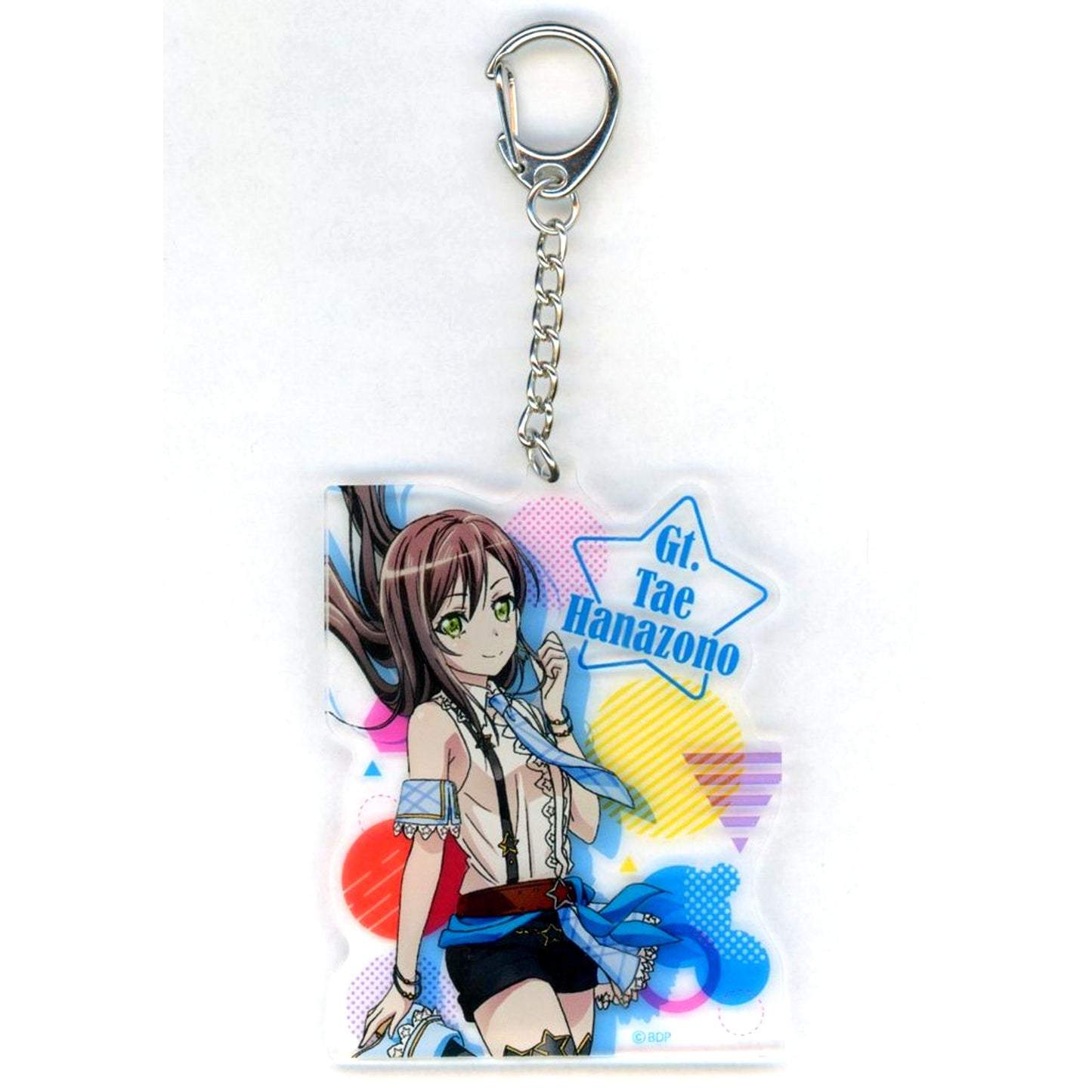 Tae Hanazono BanG Dream! Girls Band Party! Acrylic Keychain Poppin'Party Fan Meeting 2017! [USED]