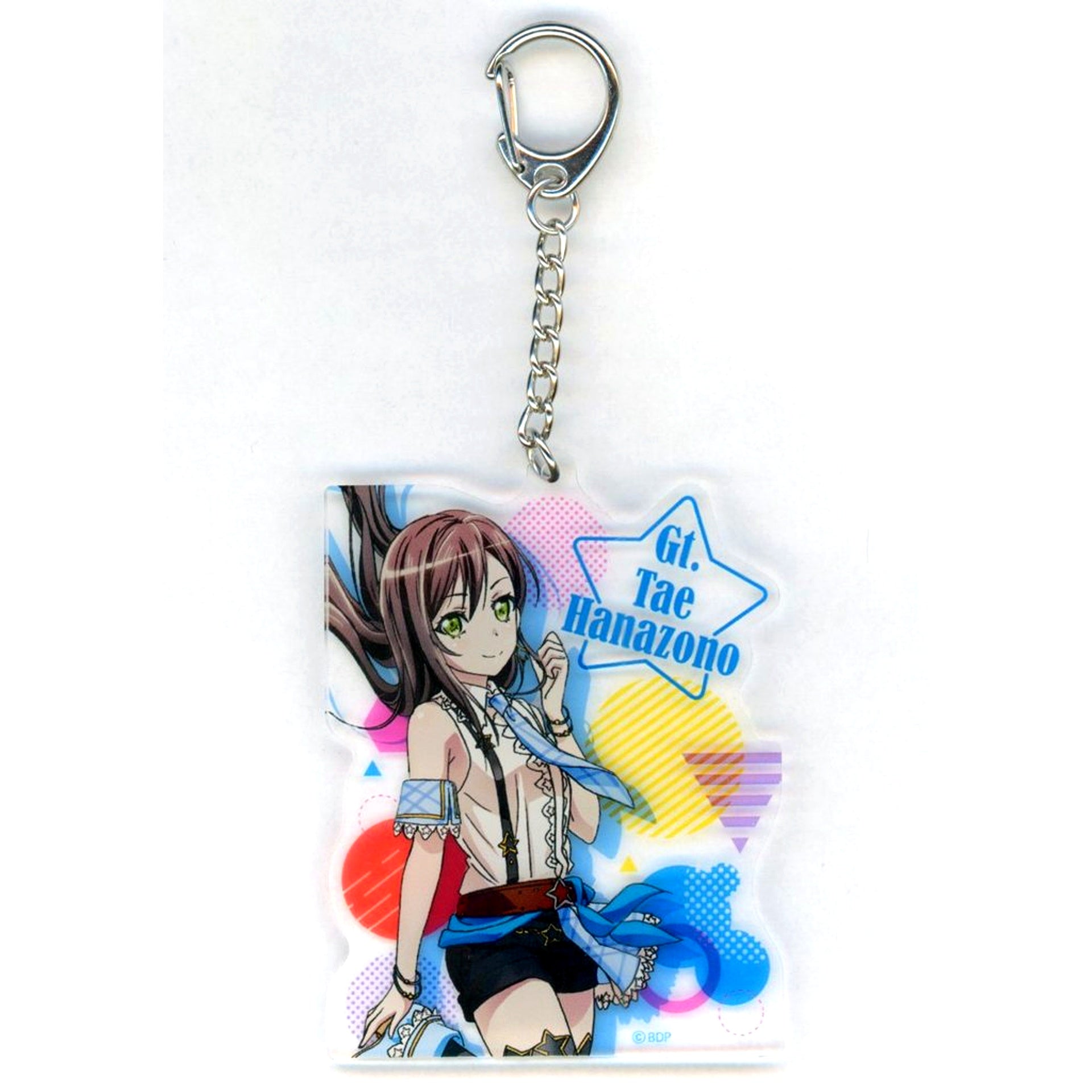 Tae Hanazono BanG Dream! Girls Band Party! Acrylic Keychain Poppin'Party Fan Meeting 2017! [USED]