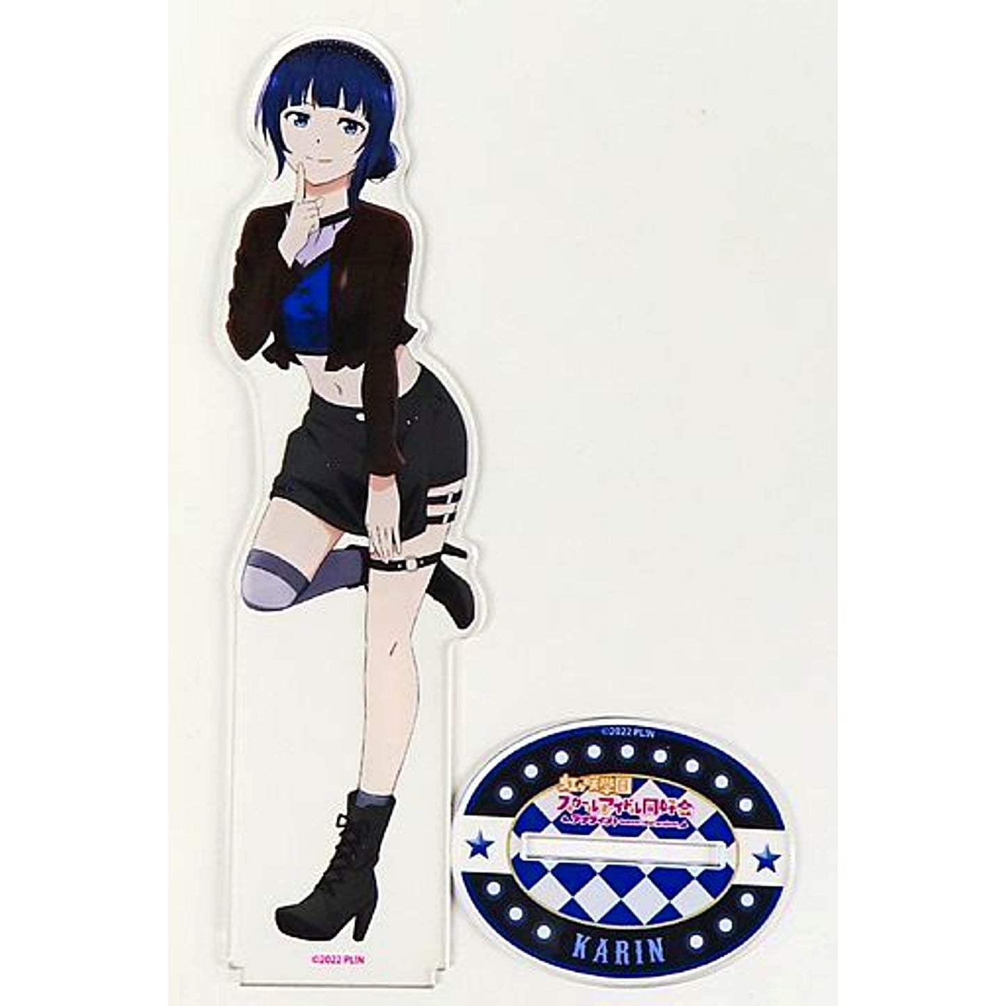 Karin Asaka Rock Fashion Ver. Big Acrylic Stand Love Live! Nijigasaki High School Idol Club POP UP SHOP in Yurakucho Marui [USED]