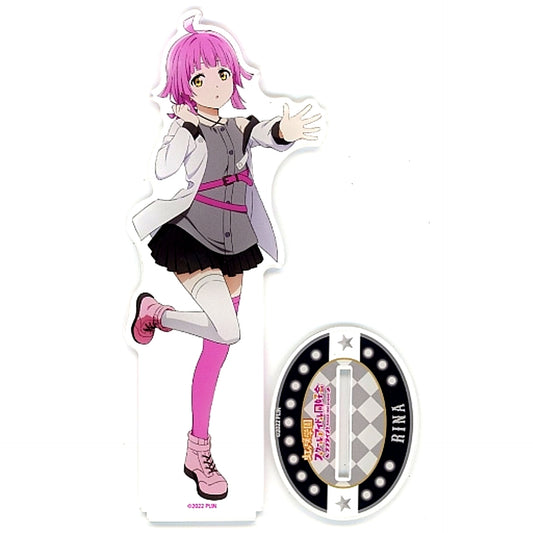Rina Tennoji Love Live! Nijigasaki High School Idol Club Big Acrylic Stand Rock Fashion Ver. Pop Up Shop in Yurakucho Marui [USED]