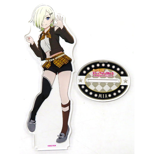 Mia Taylor Love Live! Nijigasaki High School Idol Club Big Acrylic Stand Rock Fashion Ver. Pop Up Shop in Yurakucho Marui [USED]