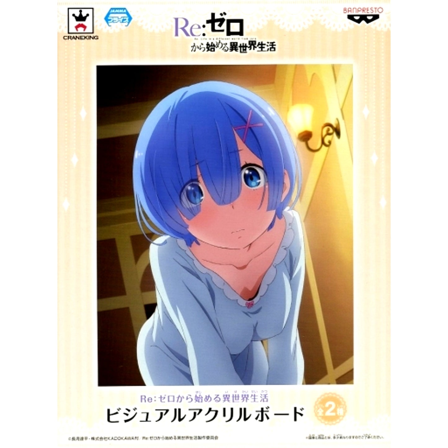 Rem Pajamas Re:ZERO -Starting Life in Another World- Visual Acrylic Board [USED]