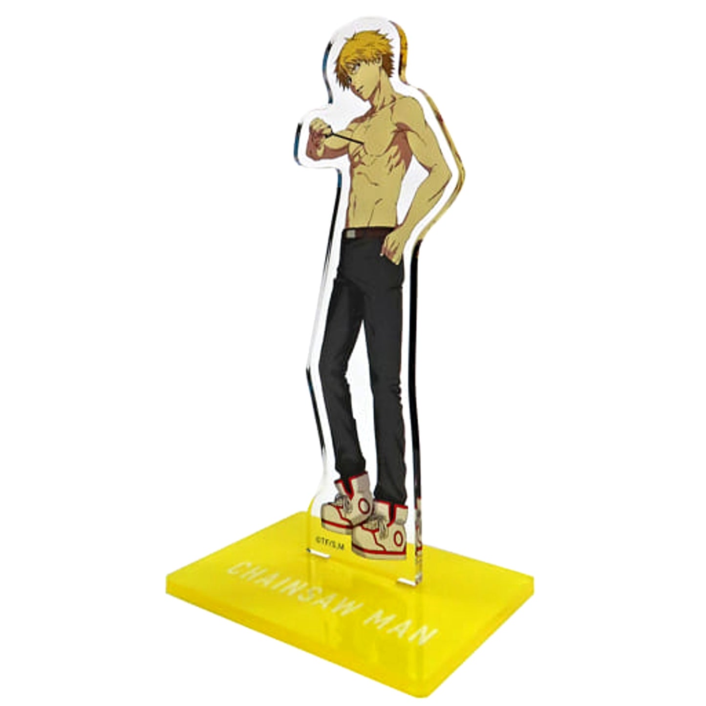 Denji Chainsaw Man Acrylic Stand Yellow Square Base Movic 2022 [USED]