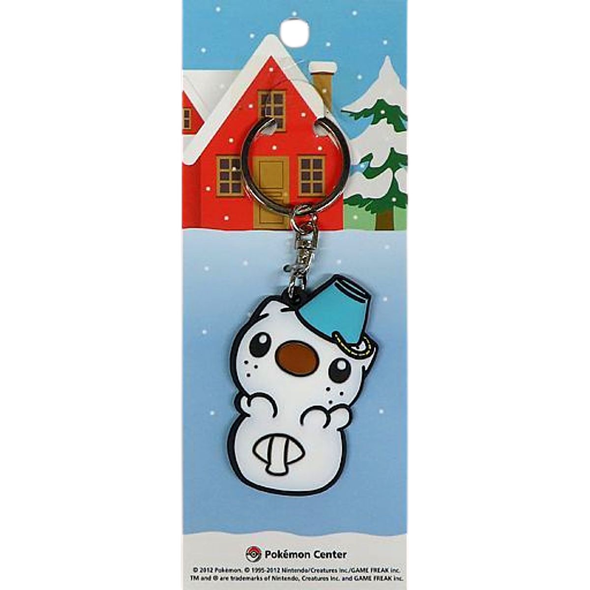 Pokemon Oshawott Poke Daruma Rubber Keychain Pokemon Center Limited Keychains [USED]