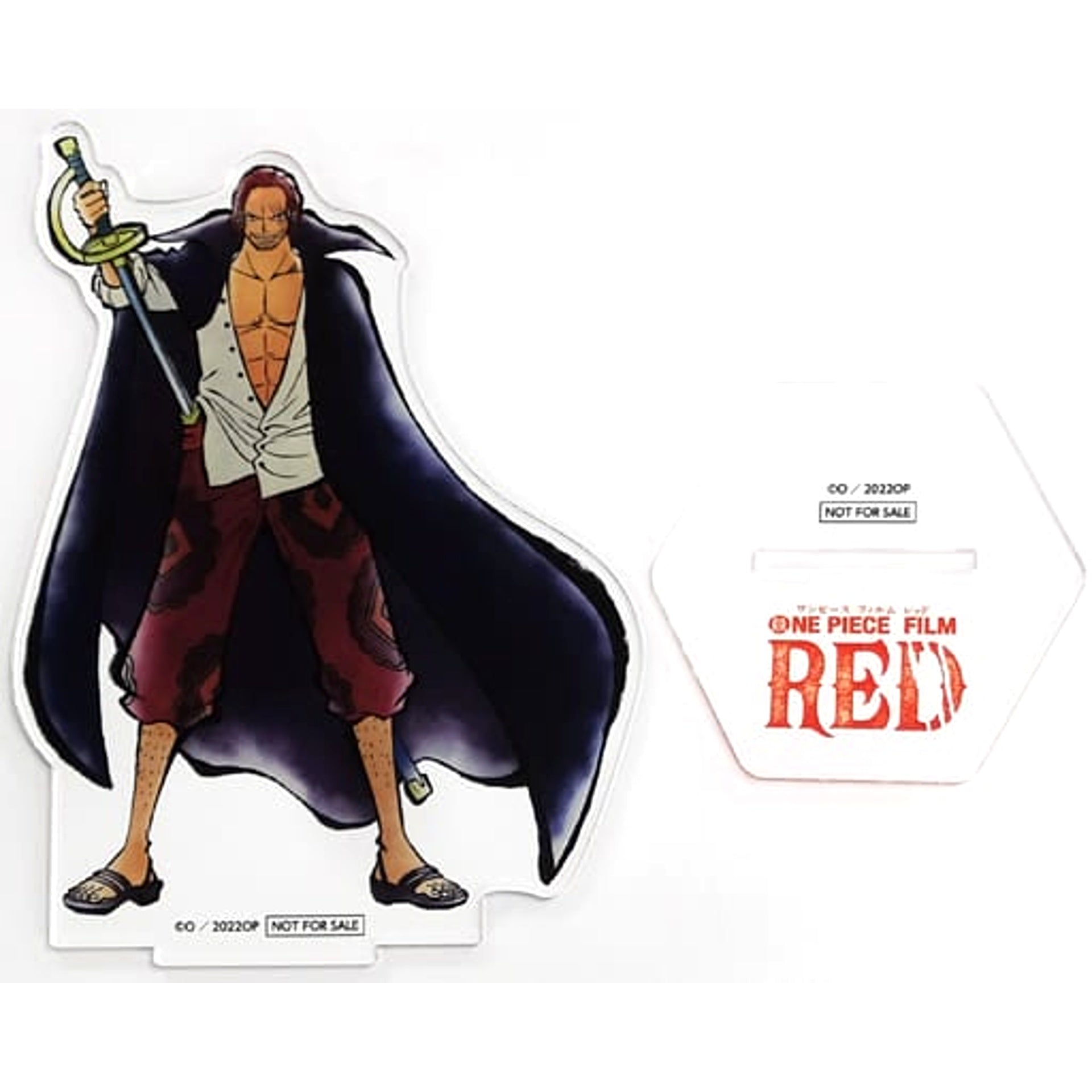 One Piece Film Red Shanks Big Acrylic Stand Branch Store One Piece Mugiwara Store in Marui Limited Purchase Lottery Campaign Prize B Acrylic Stands [USED]