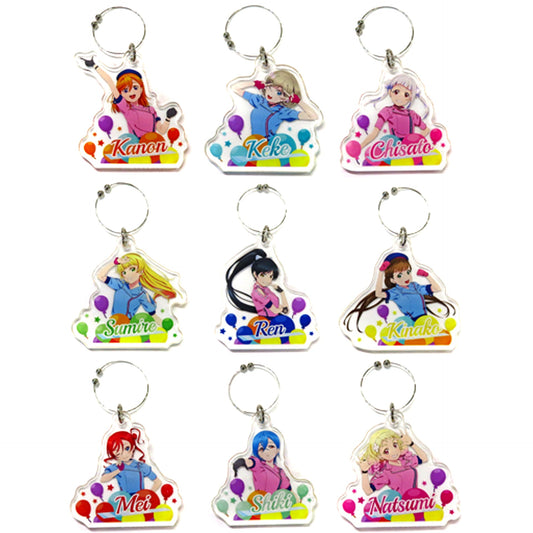 Set of 9 Liella! WE WILL!! Love Live! Superstar!! GiGO Collabo Cafe Glass Marker [USED]