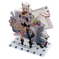 Among Us x VTuber Hololive Shirakami Fubuki Acrylic Diorama Stand Acrylic Item [USED]