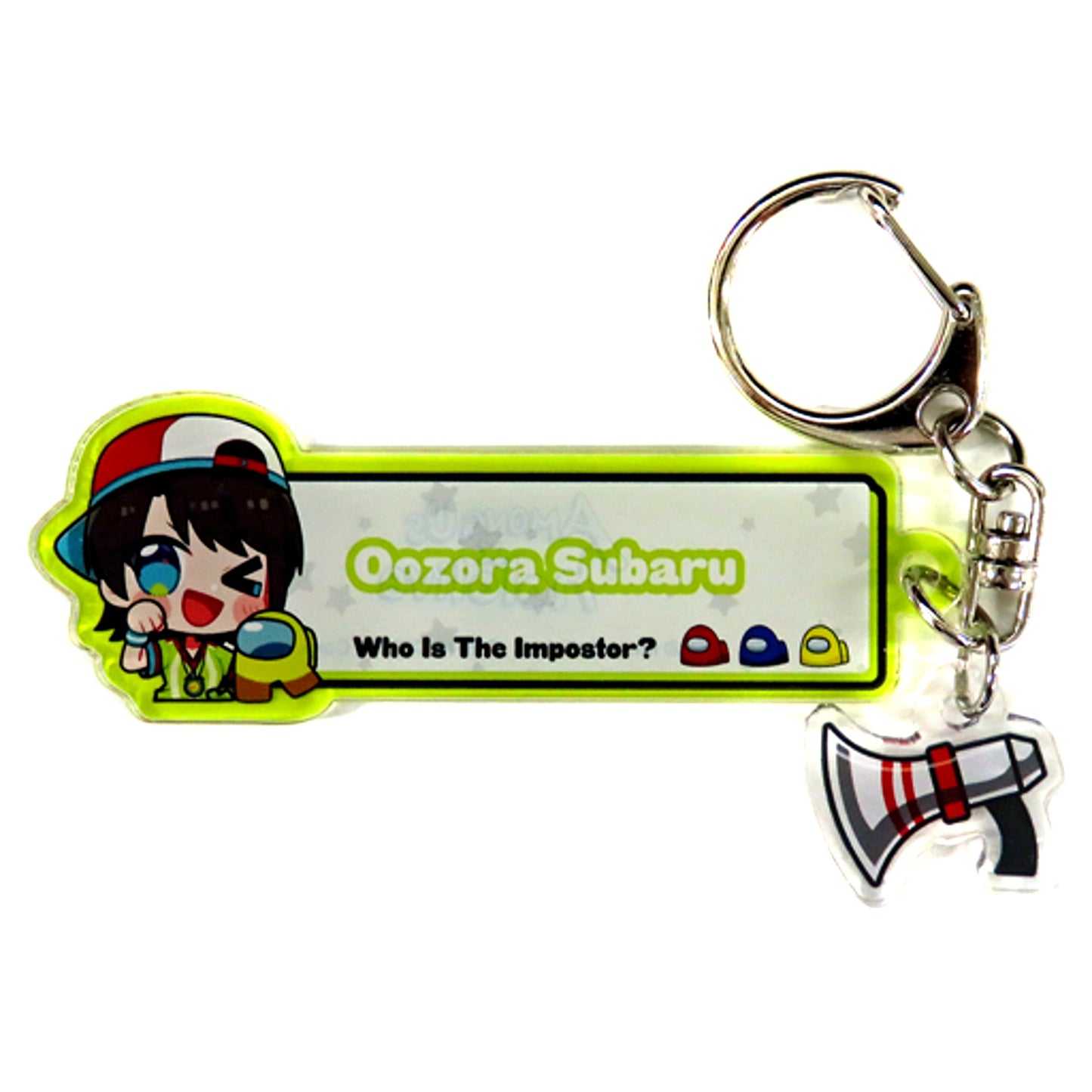 Oozora Subaru Among Us x hololive Emergency Meeting Keychain [USED]