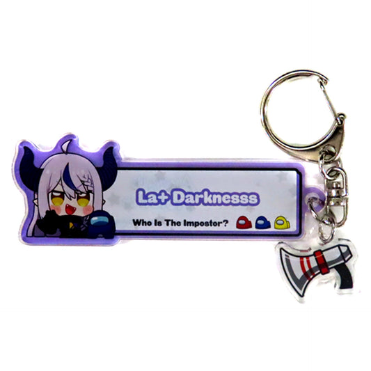 La+ Darknesss Among Us x hololive Emergency Meeting Keychain [USED]
