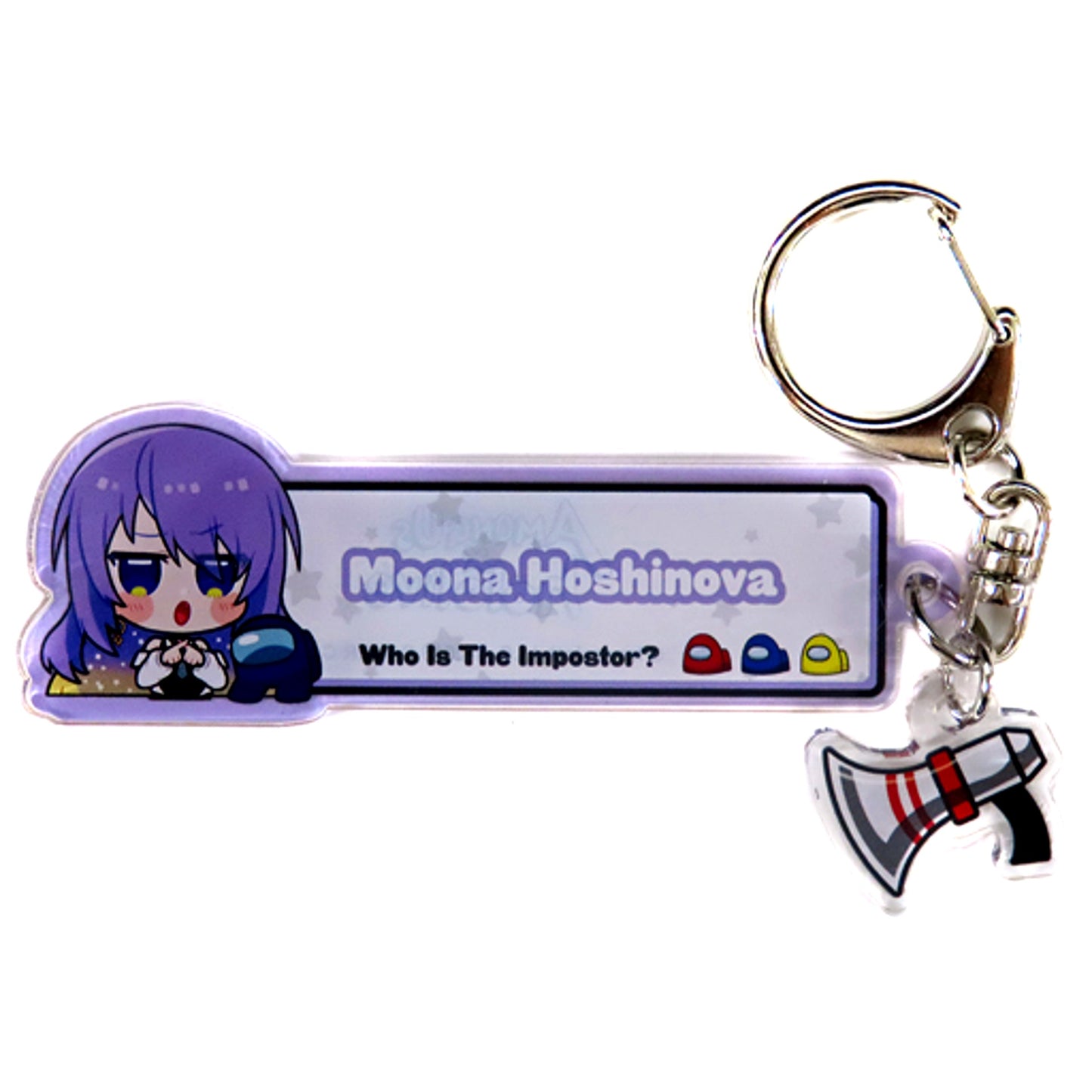 Moona Hoshinova Among Us x hololive Emergency Meeting Keychain [USED]