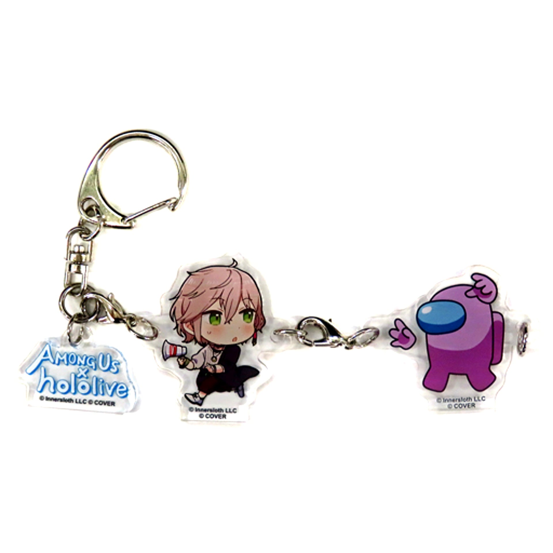 Rikka Among Us x hololive Holostars Play Tag Keychain [USED]
