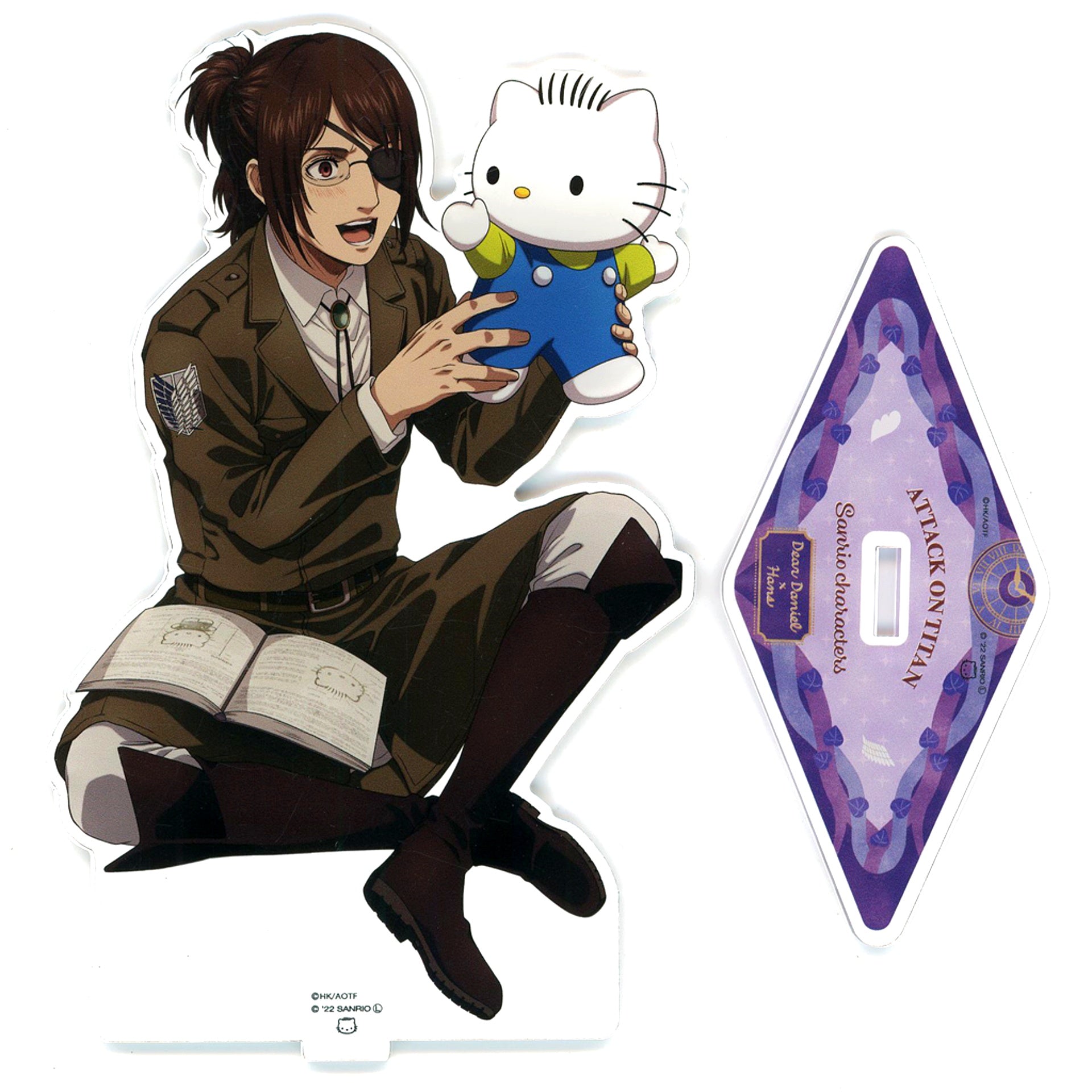 Hange Zoe x Dear Daniel Attack on Titan x Sanrio Characters The 2nd Edition Acrylic Stand M [USED]