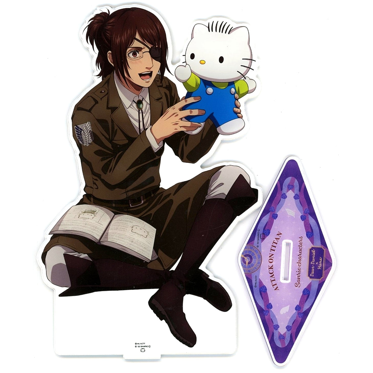 Hange Zoe x Dear Daniel Attack on Titan x Sanrio Characters The 2nd Edition Acrylic Stand L [USED]