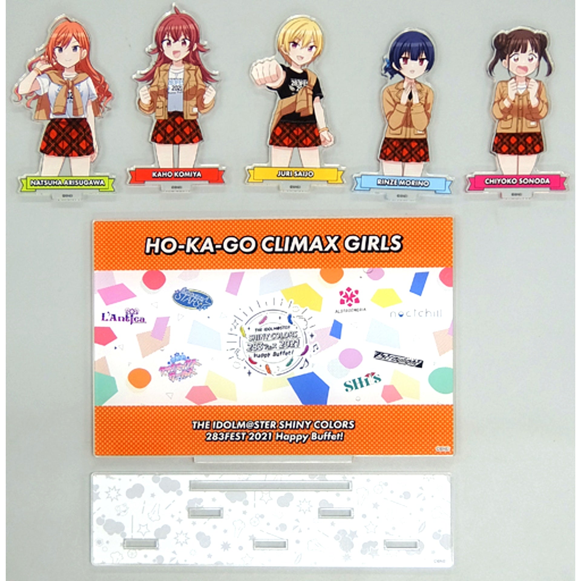 Hokago Climax Girls The Idolmaster Shiny Colors 283 Fes 2021 Happy Buffet! Official Acrylic Stand [USED]