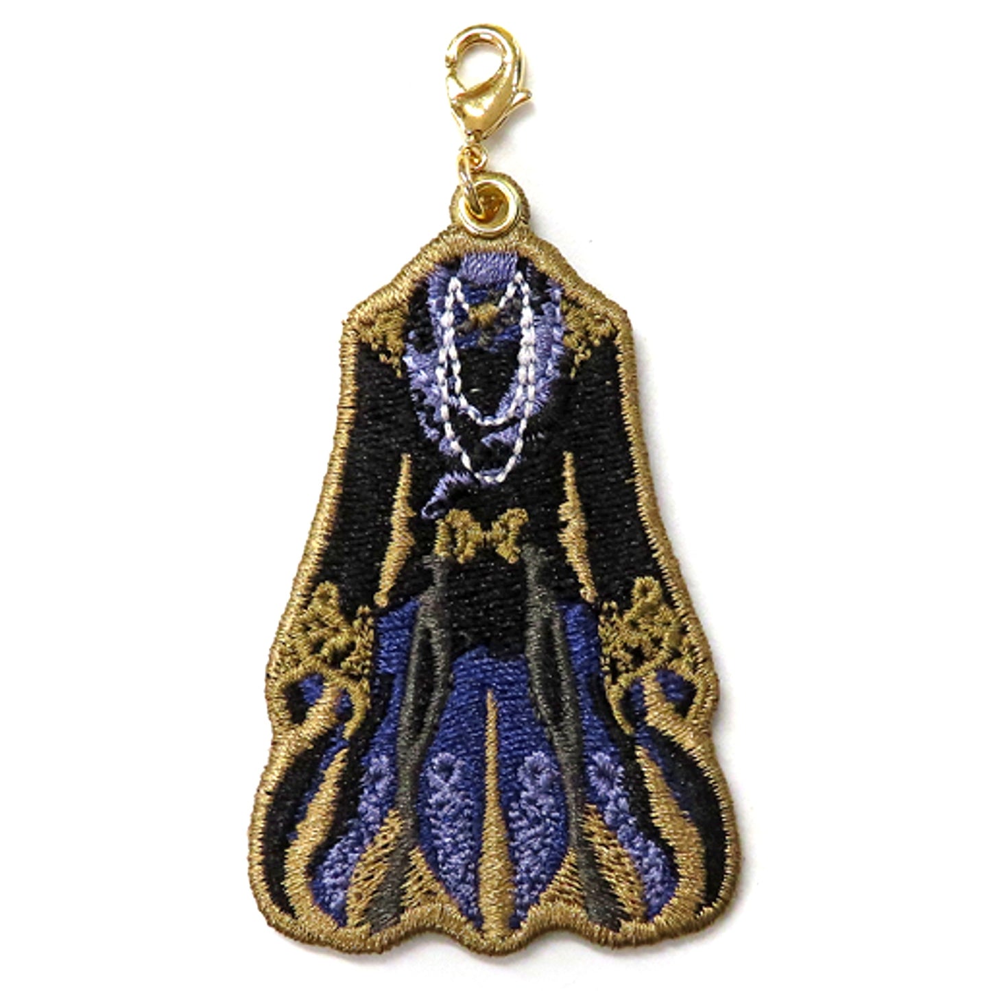 Azul Ashengrotto Disney Twisted-Wonderland Glorious Masquerade -Crimson Lotus Flower and Bell of Salvation- Costume Embroidery Charm Collection Masquerade Dress Ver. [USED]