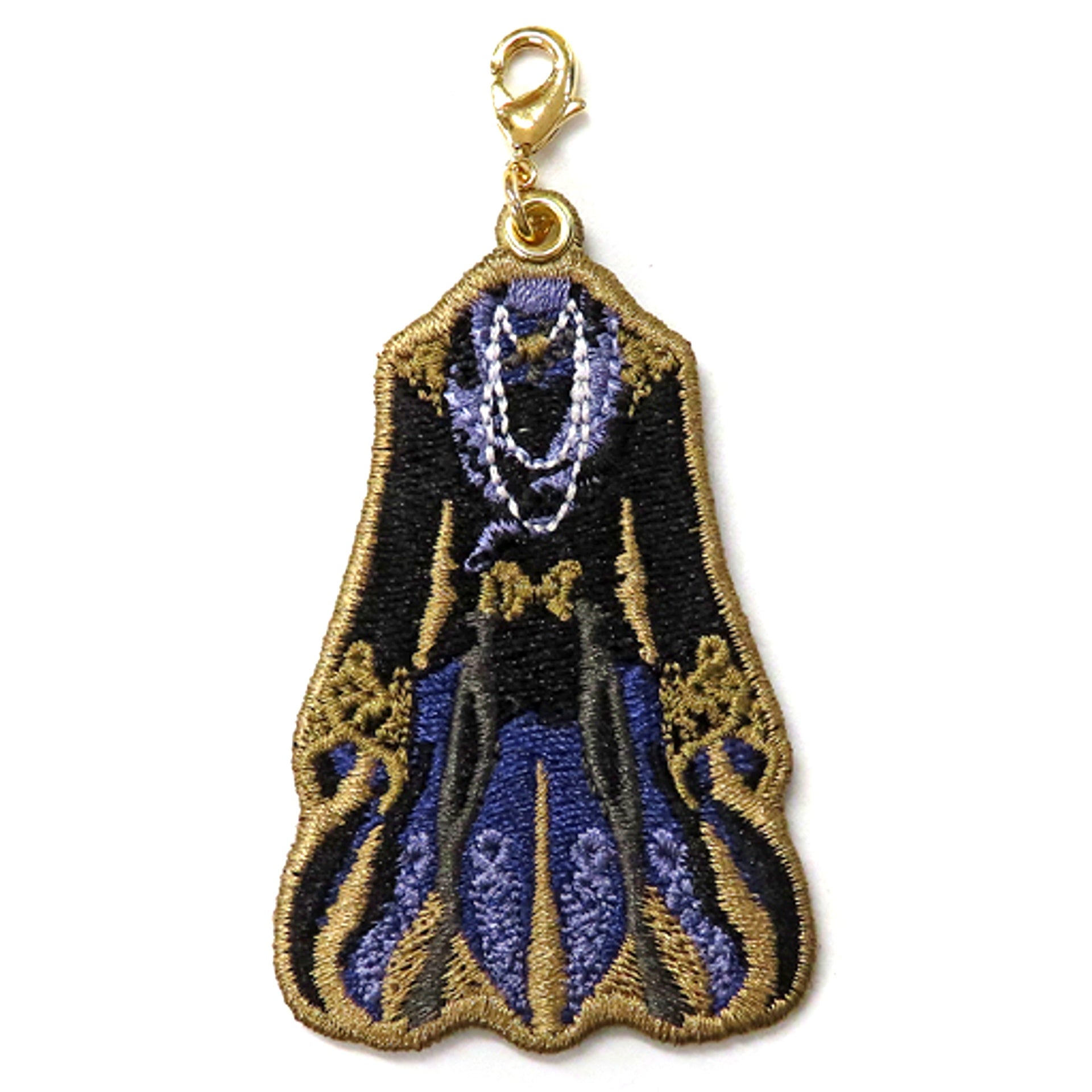 Azul Ashengrotto Disney Twisted-Wonderland Glorious Masquerade -Crimson Lotus Flower and Bell of Salvation- Costume Embroidery Charm Collection Masquerade Dress Ver. [USED]