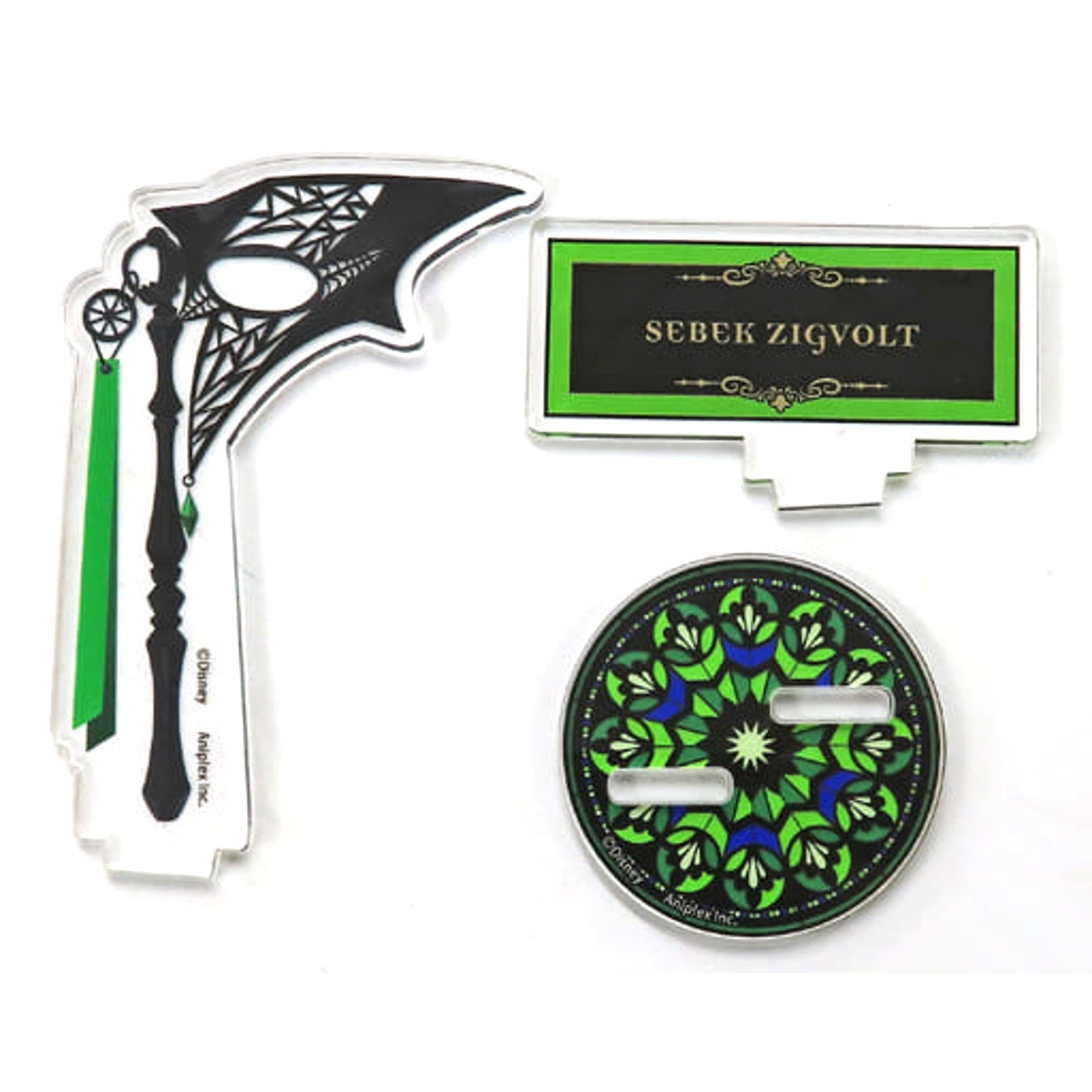 Twisted-Wonderland Glorious Masquerade Crimson Flower and the Bell of Salvation Sebek Zigvolt Mask Staff Style Acrylic Stand Collection Masquerade Dress ver. Acrylic Stands [USED]