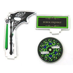 Twisted-Wonderland Glorious Masquerade Crimson Flower and the Bell of Salvation Sebek Zigvolt Mask Staff Style Acrylic Stand Collection Masquerade Dress ver. Acrylic Stands [USED]