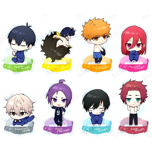 Set of 8 Blue Lock Trading Chibi Acrylic Stand [USED]