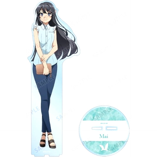Mai Sakurajima Illustration Extra Large Acrylic Stand Rascal Does Not Dream of Bunny Girl Senpai [USED]