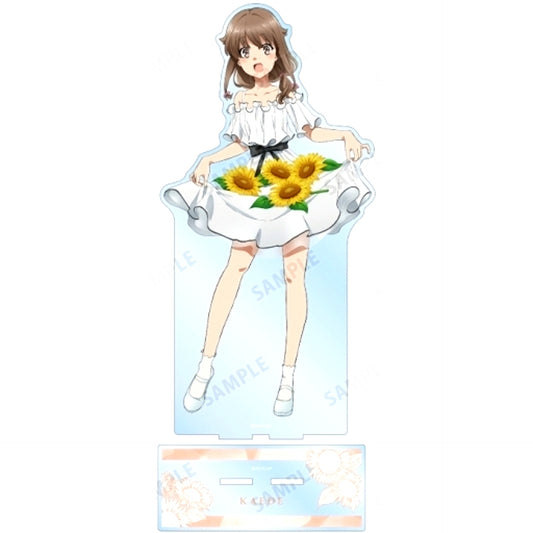 Kaede Azusagawa Sunflower and White Dress Ver. Rascal Does Not Dream of Bunny Girl Senpai Illustration Oversized Acrylic Stand [USED]