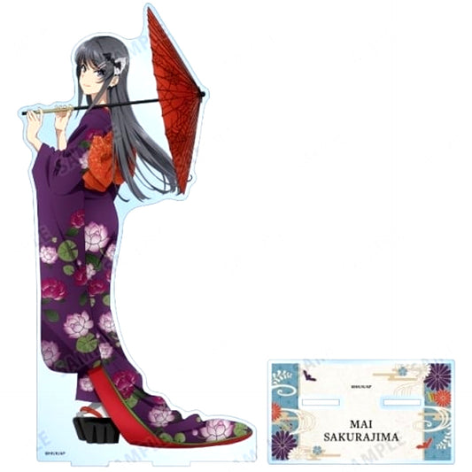 Mai Sakurajima Japanese Style Halloween Ver. Illustration Extra Large Acrylic Stand Rascal Does Not Dream of Bunny Girl Senpai [USED]