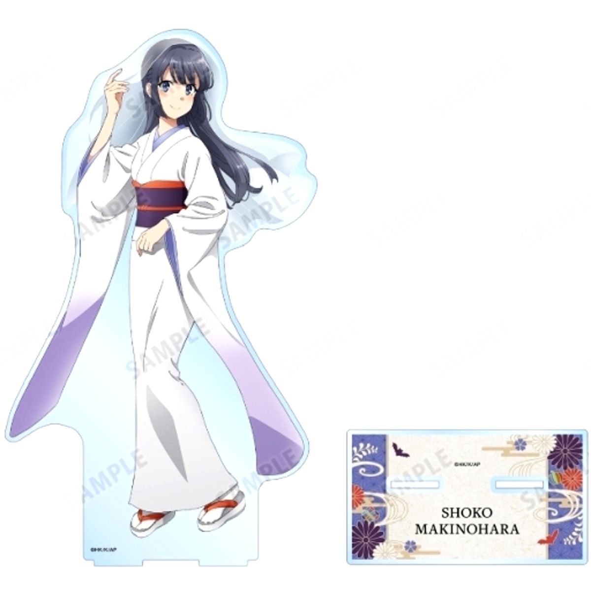 Shoko Makinohara Japanese Style Halloween Version Hand-drawn Illustration Extra Large Acrylic Stand Rascal Does Not Dream of Bunny Girl Senpai [USED]